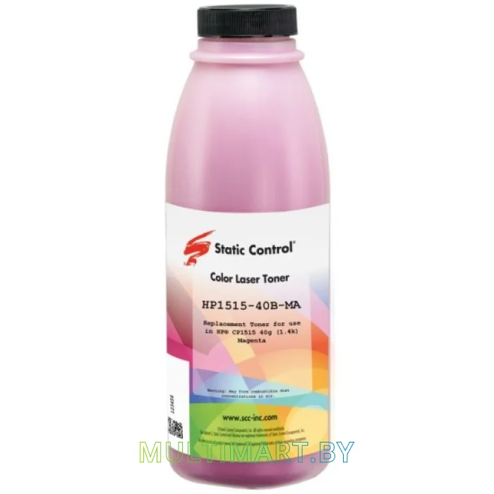 Тонер Static Control HP1515-40B-MA
